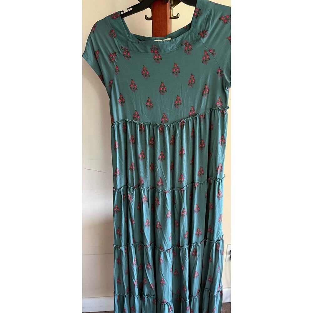 Floral Tiered Maxi Dress by Natural Life XS